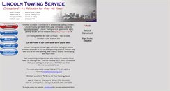 Desktop Screenshot of lincolntowing.com